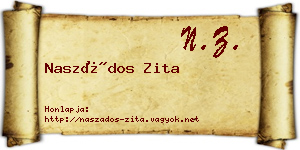 Naszádos Zita névjegykártya